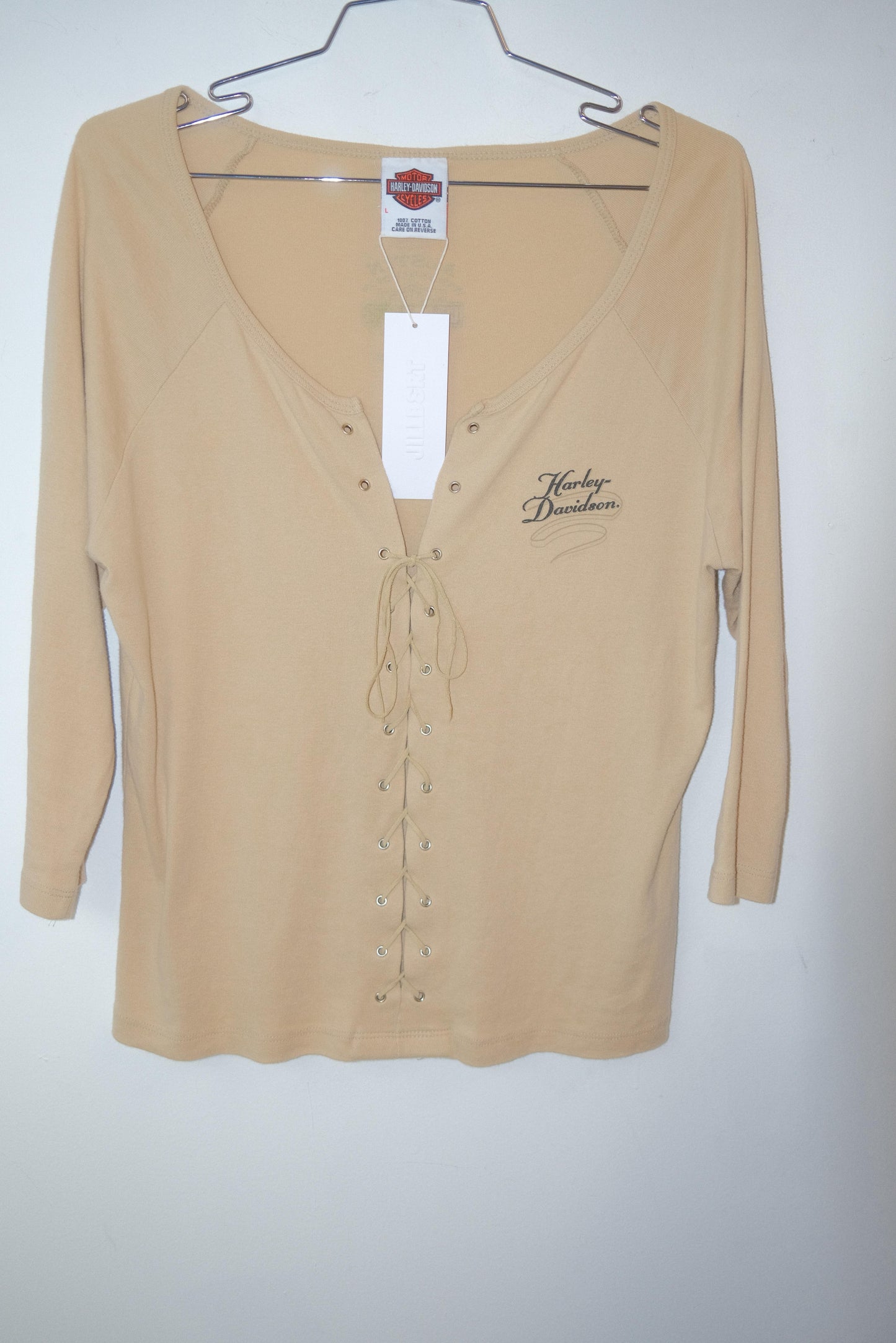 Harley-Davidson Lace Up Top c. 2000s