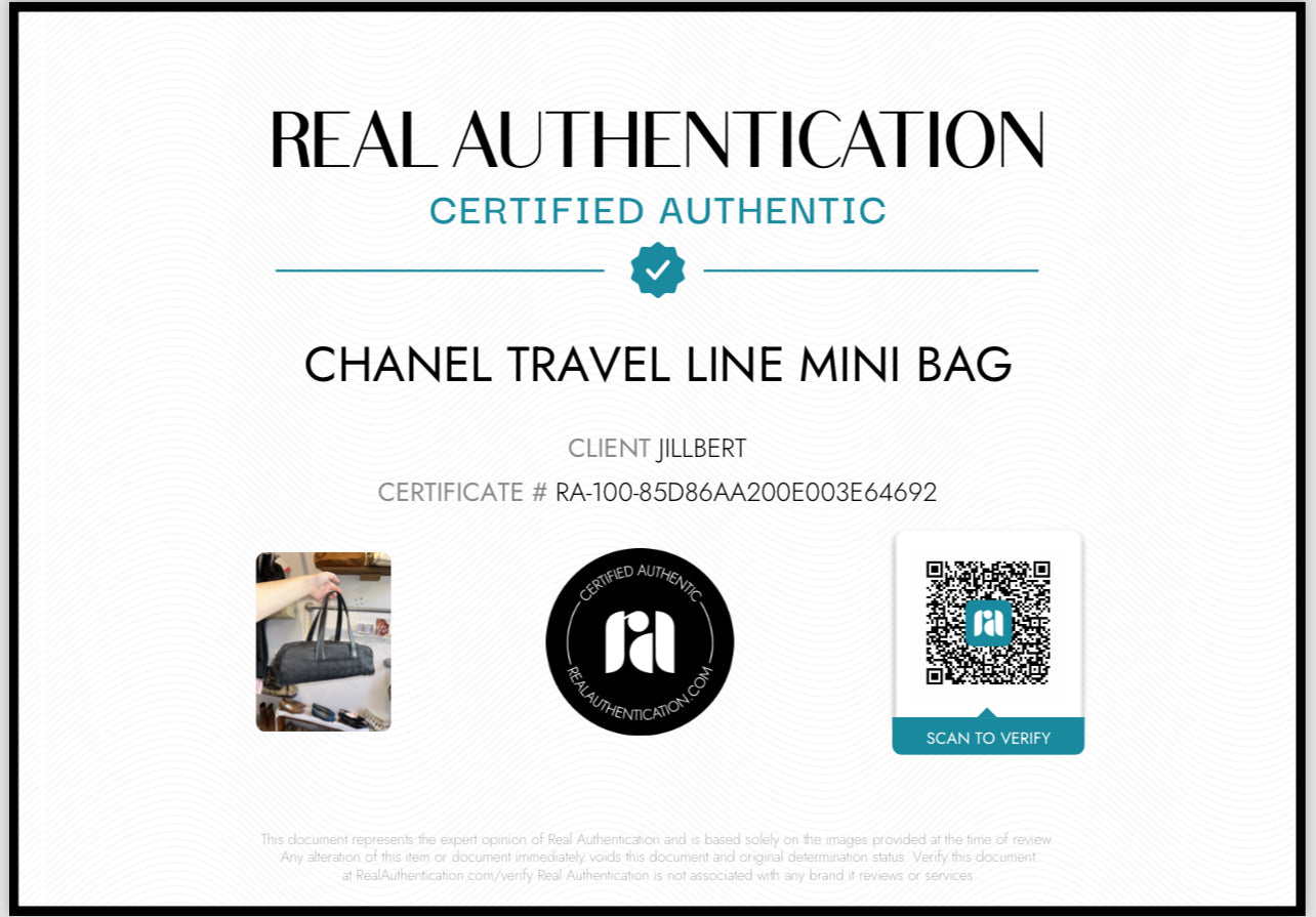 CHANEL CC canvas travel line bowling bag