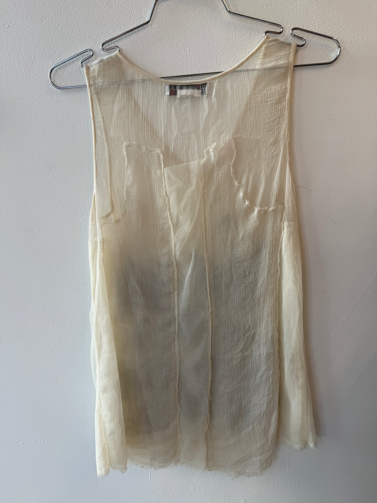 Monnari Sheer Embroidered Tank Top, 2000s