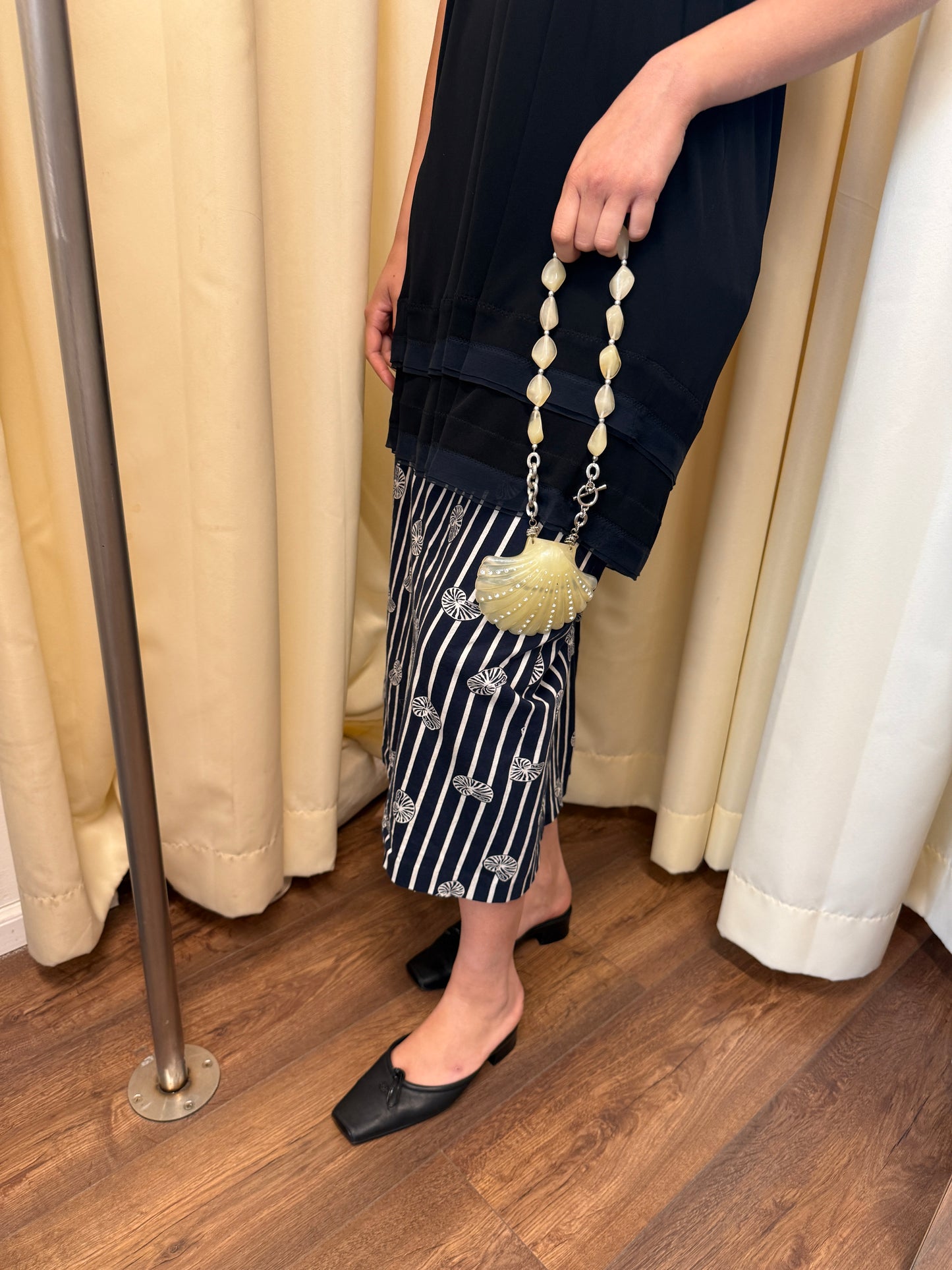 Nautilus Print Low Rise Culottes