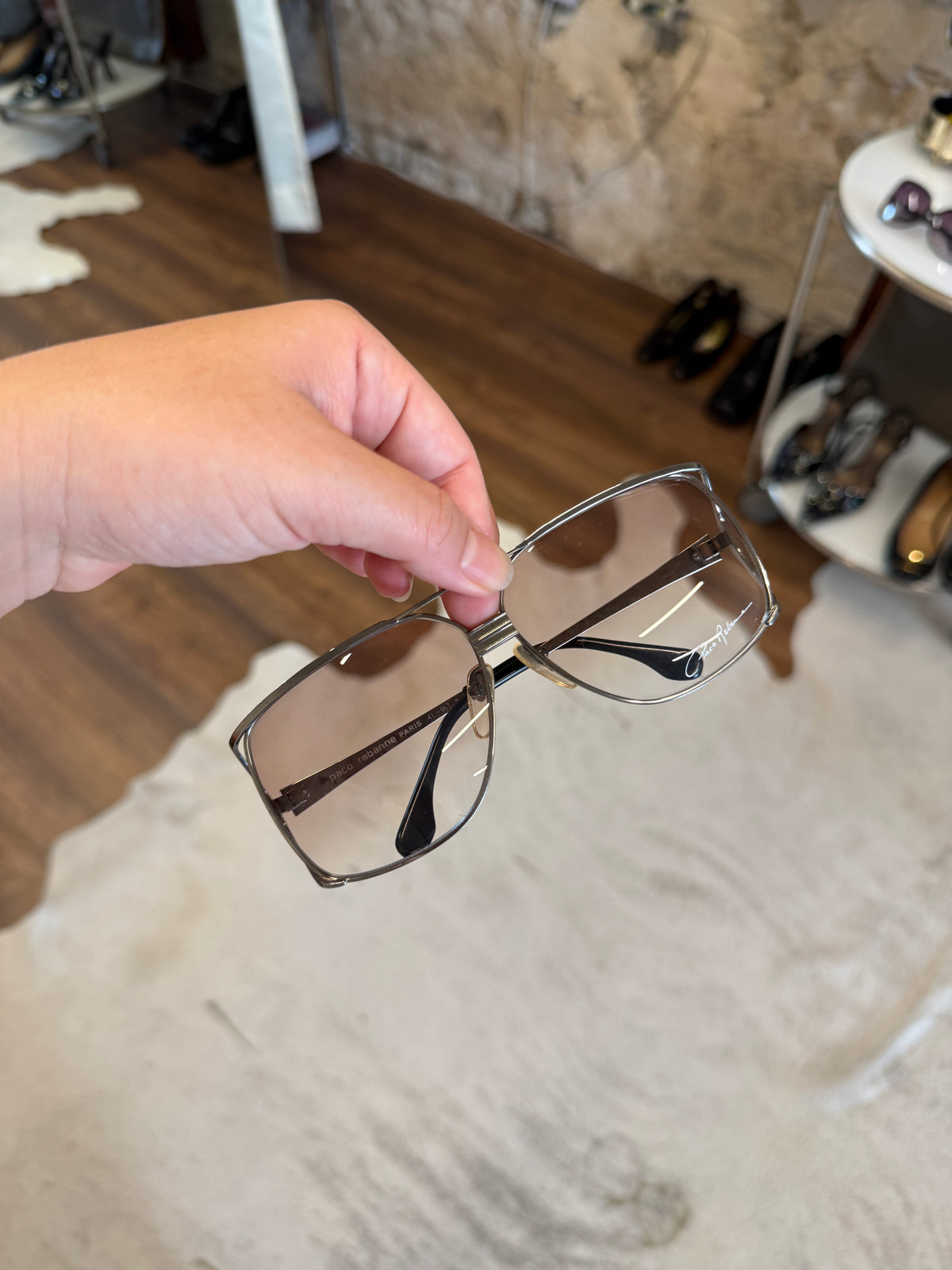 Vintage Paco Rabanne Paris Oversized Sunglasses