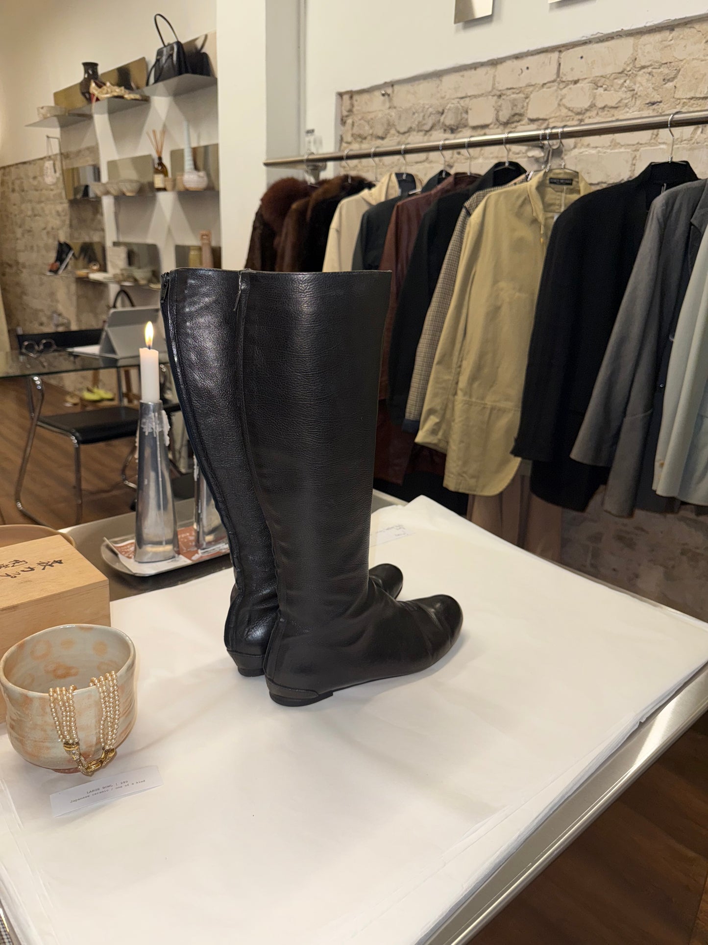 Lanvin archival riding boots 38