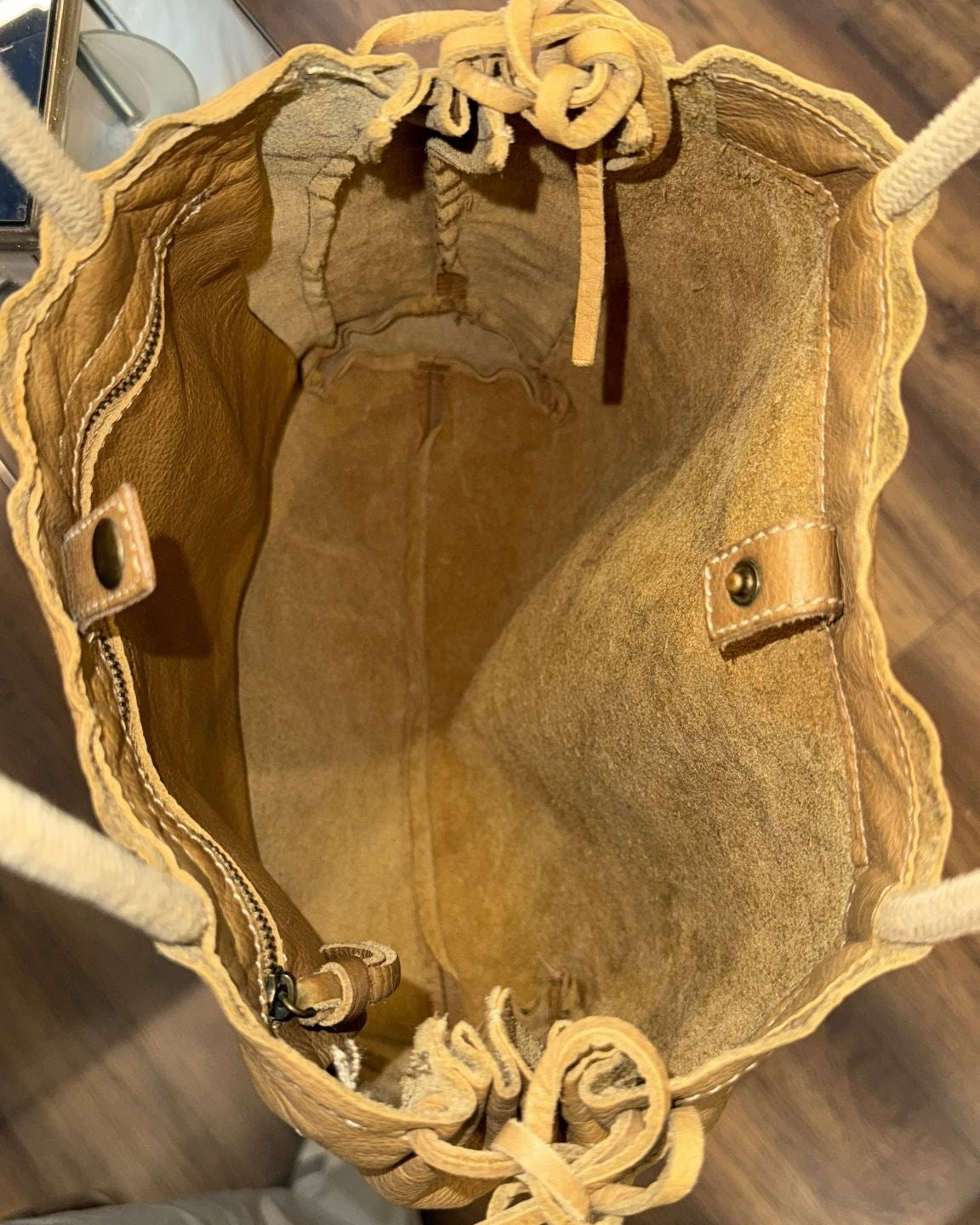 Miu Miu leather drawstring shoulder bag 2000's