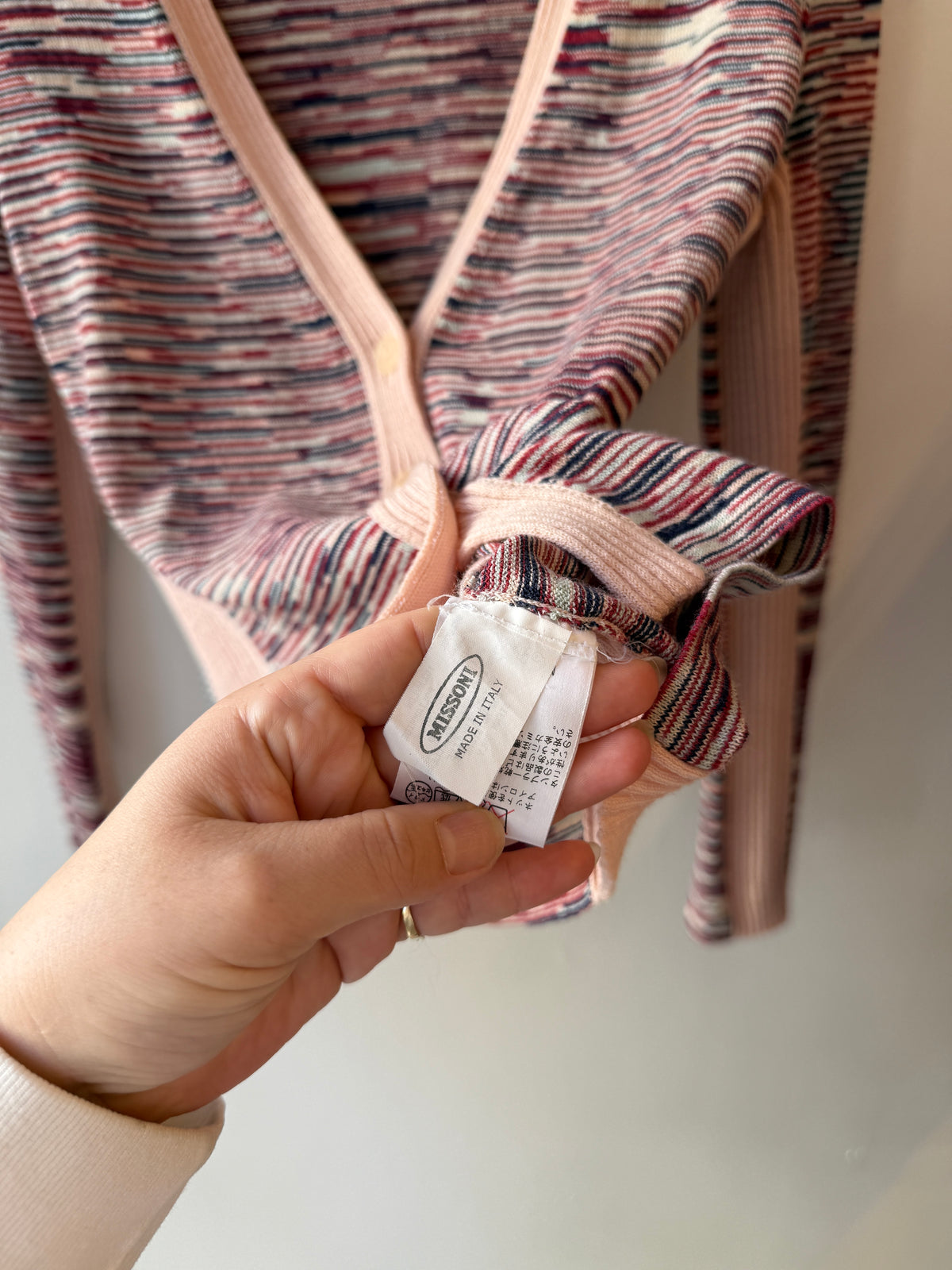 Vintage Missoni Space-Dye Knit Cardigan 1990s