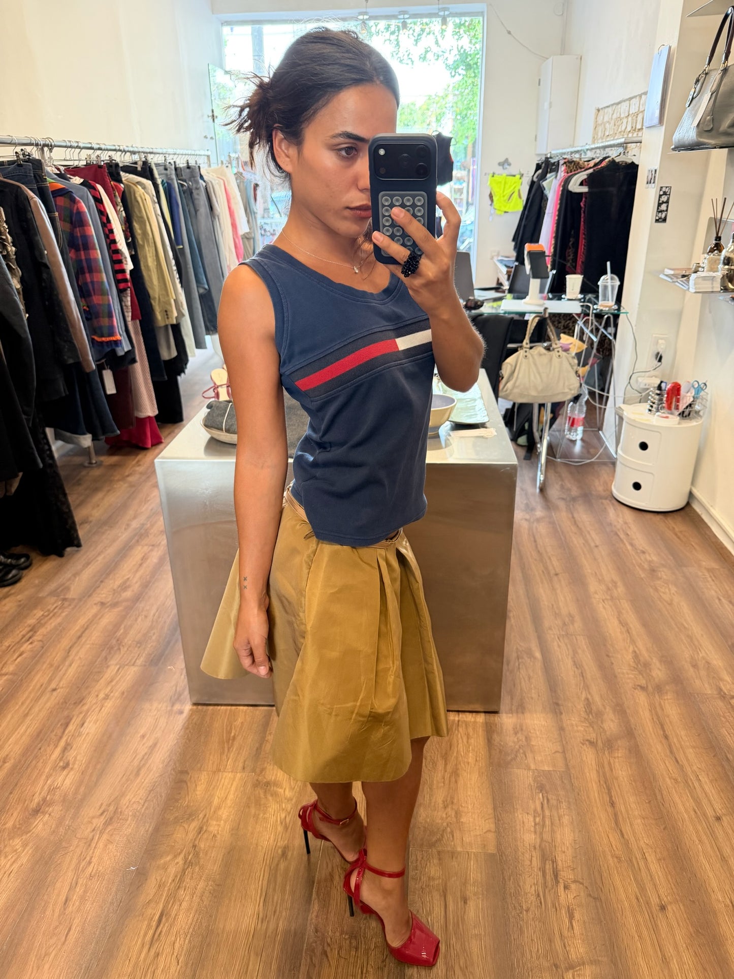 Tommy Girl 1990s Flag Stripe Tank Top