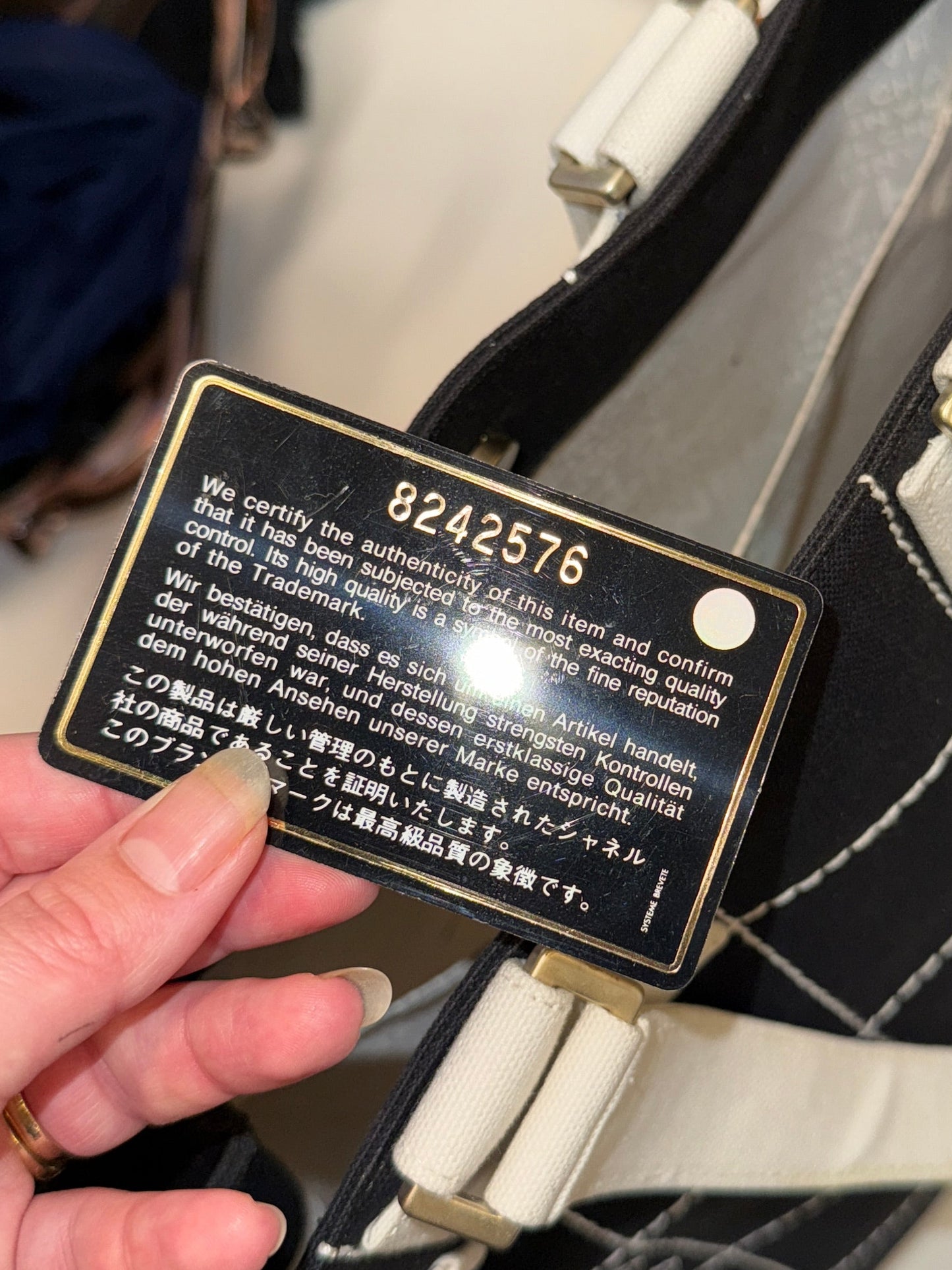 Chanel Quilted Canvas Tote Bag 2003