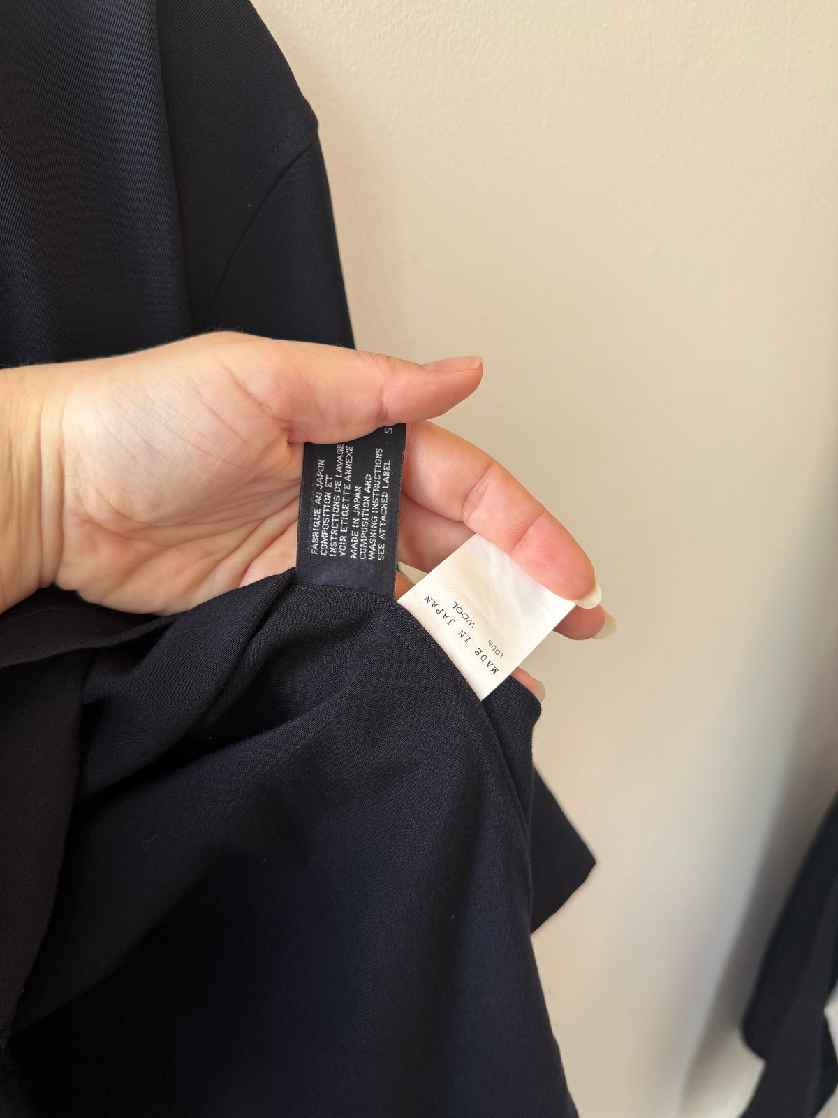 LIMI feu by Yohji Yamamoto Black Sculpted Wool Cardigan