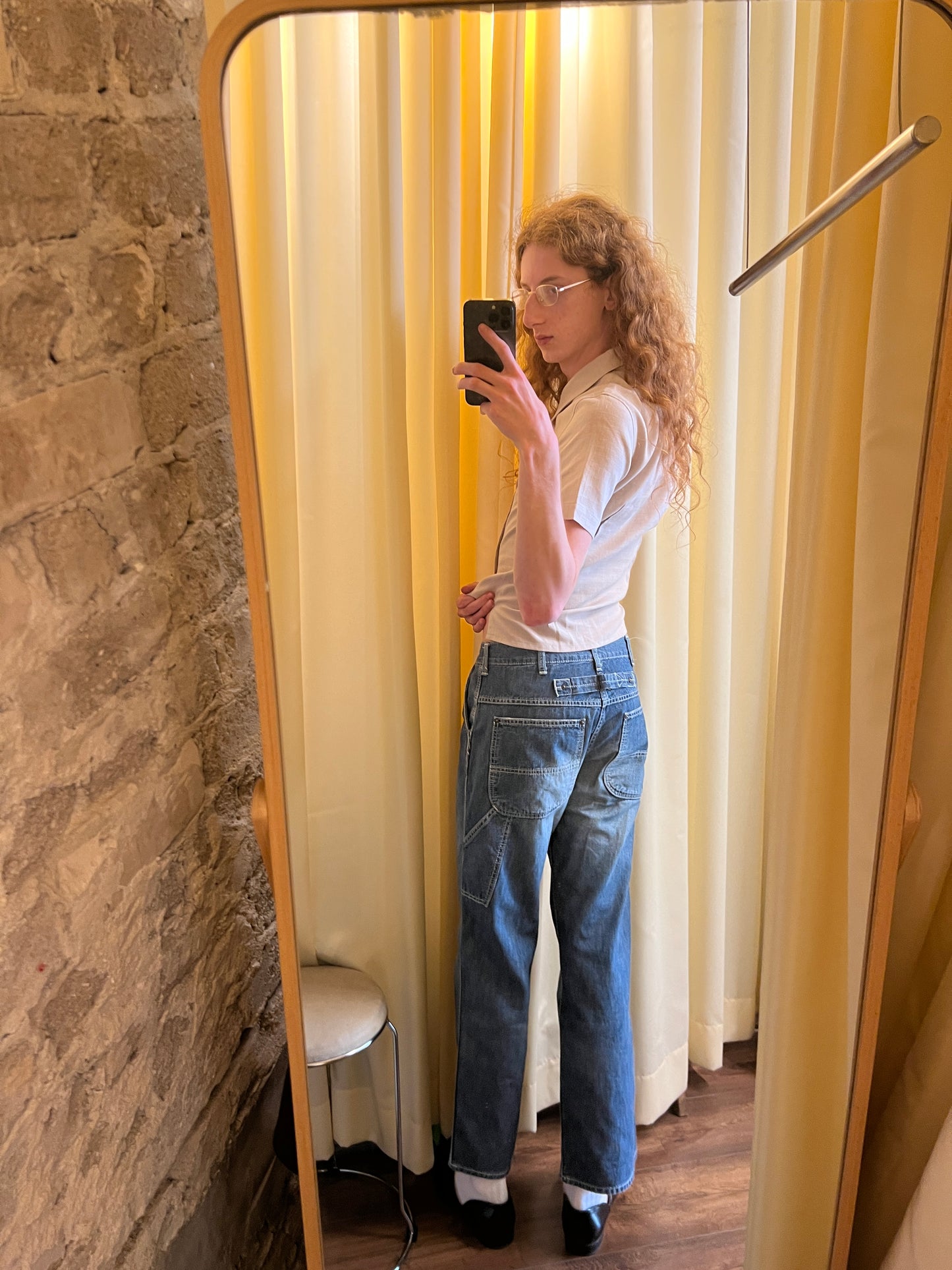 Beamsboy Buckle Back Painter Jeans