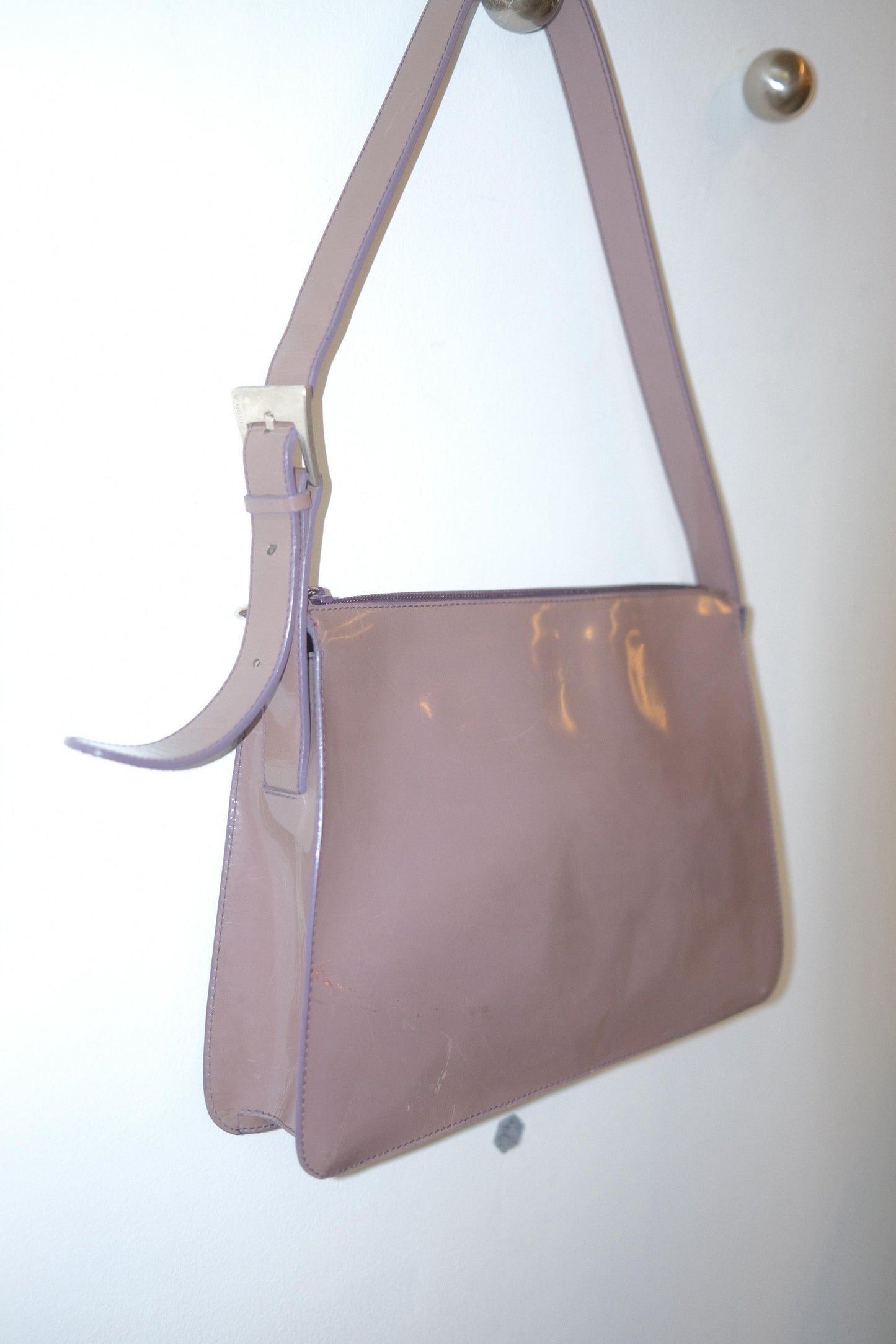 Furla Patent Lilac Shoulder Bag c. 1998–2004