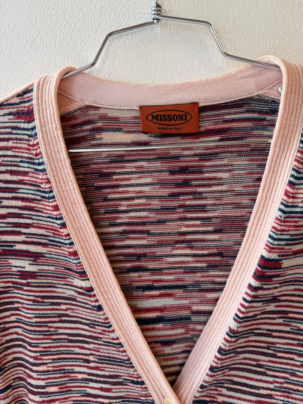 Vintage Missoni Space-Dye Knit Cardigan 1990s