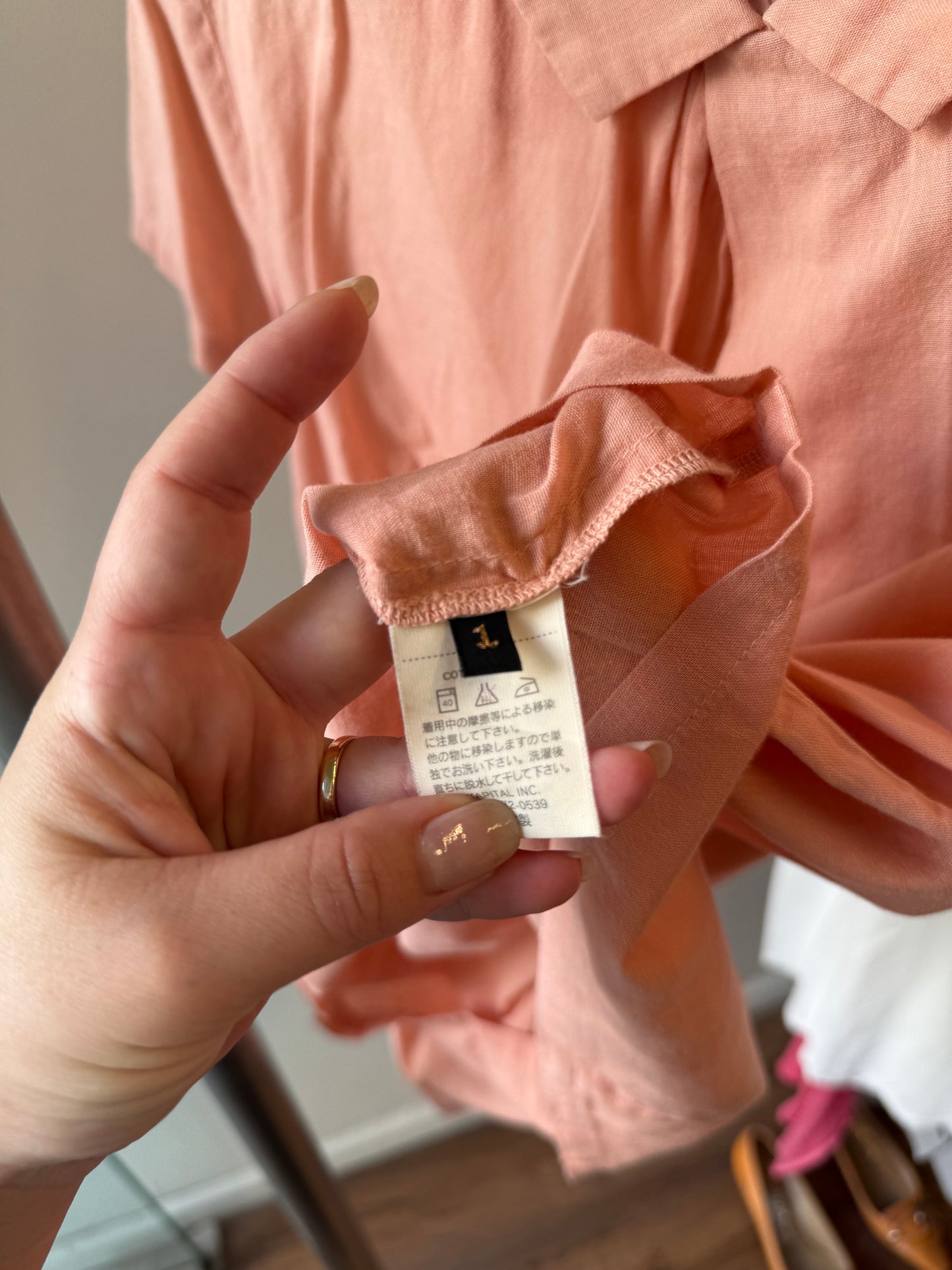 Kapital Peach Cotton Blouse