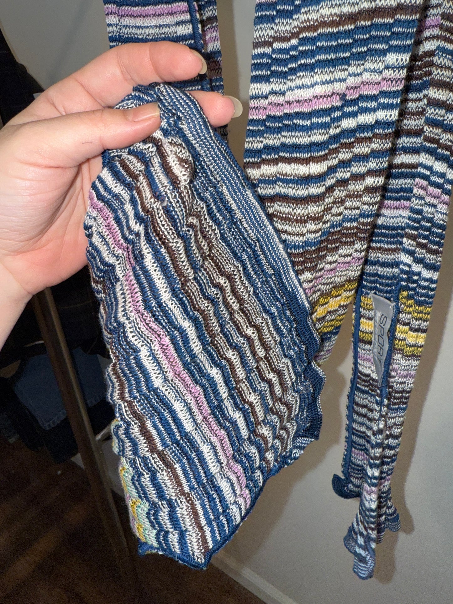 Missoni Sport Knit Scarf 1998