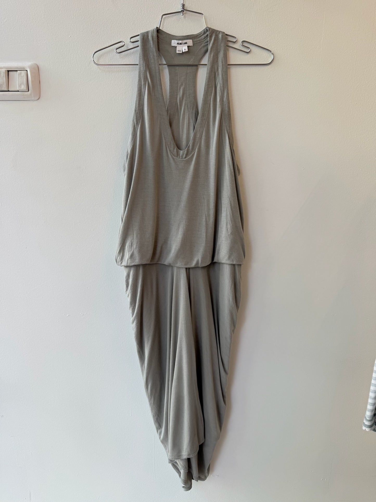 Helmut Lang 2010s Draped Micro Modal Maxi Dress