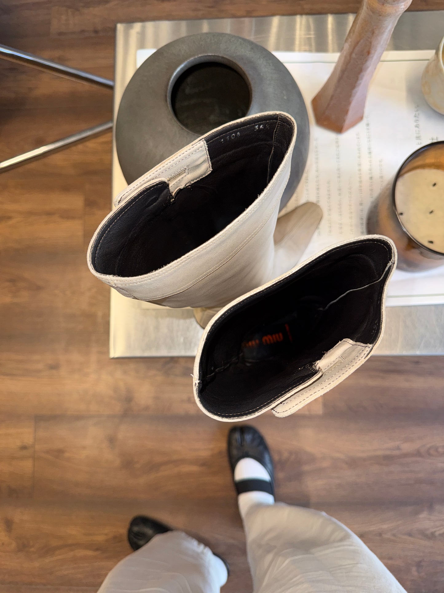 Miu Miu Nubuck Knee-High Boots 2003's 35.5 EU