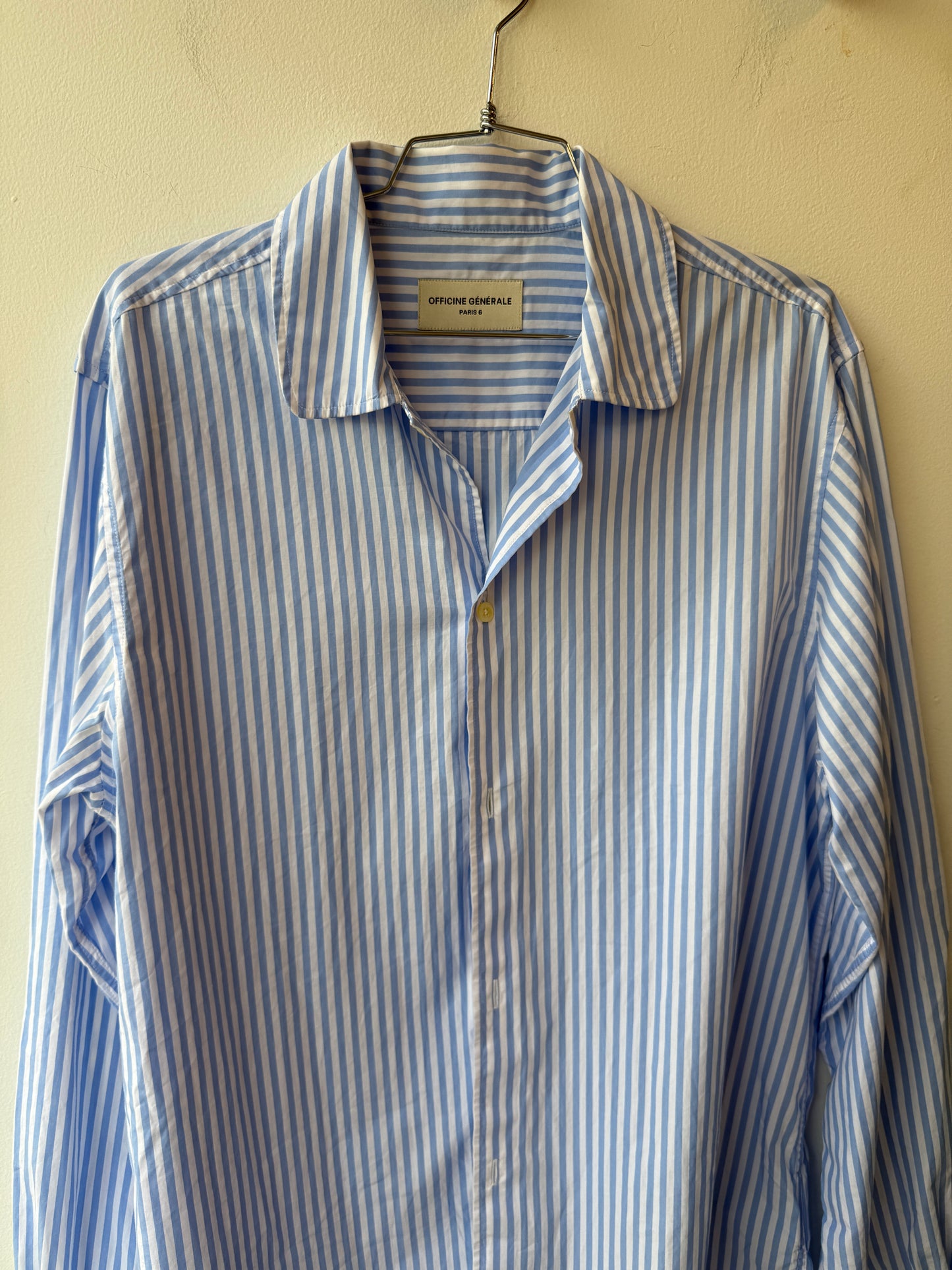 Officine Générale Striped Cotton Shirt