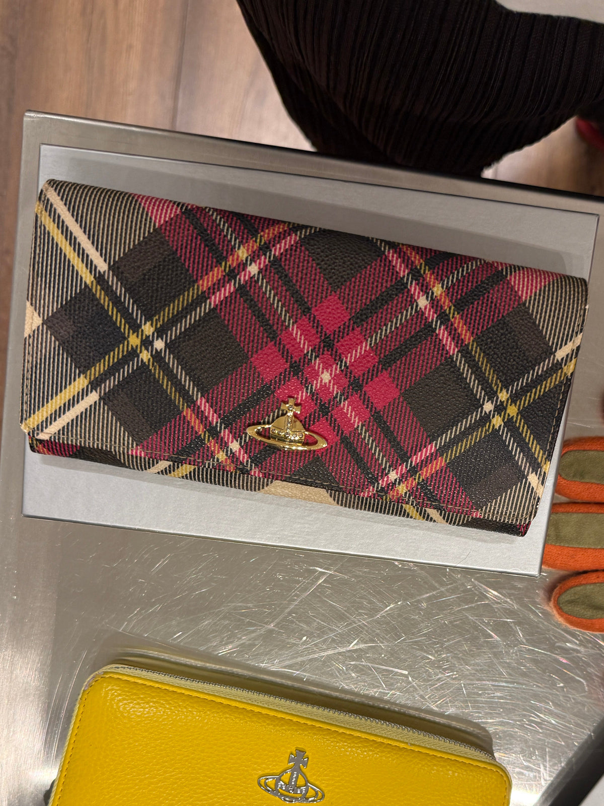 Vivienne Westwood Tartan Long Flap Wallet