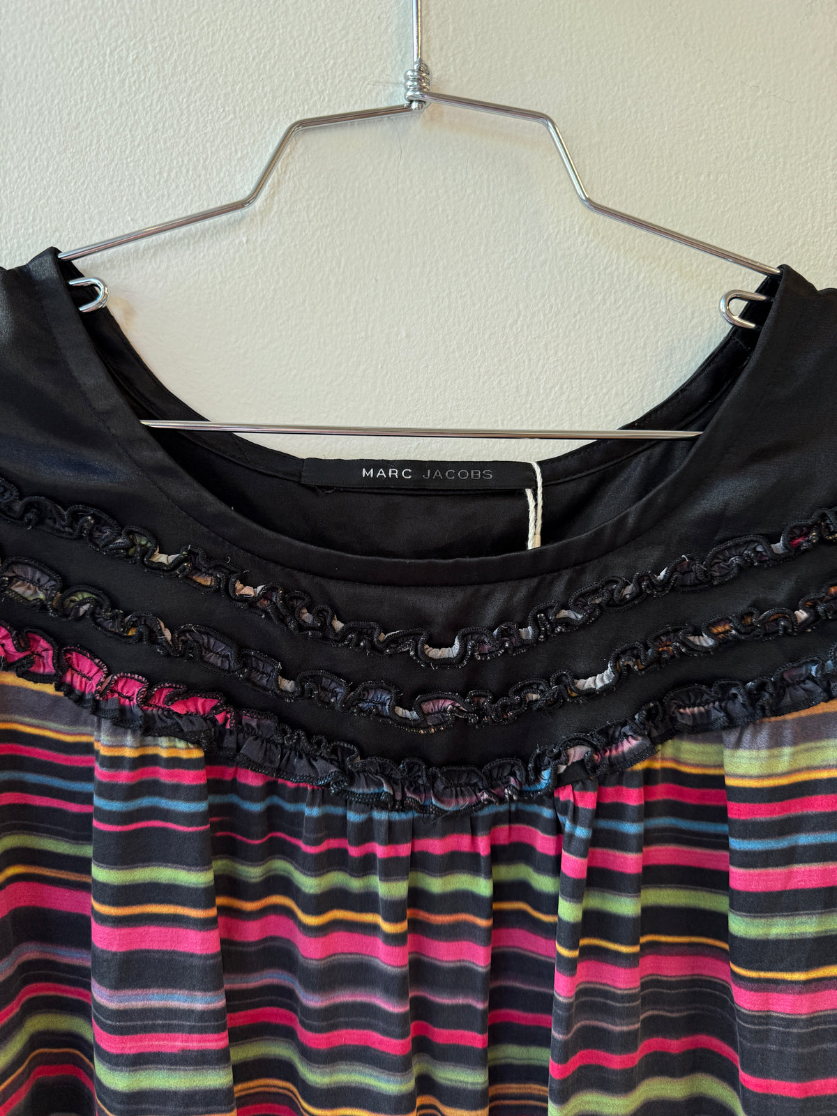 Marc Jacobs Striped Silk Mini Dress – 2000s