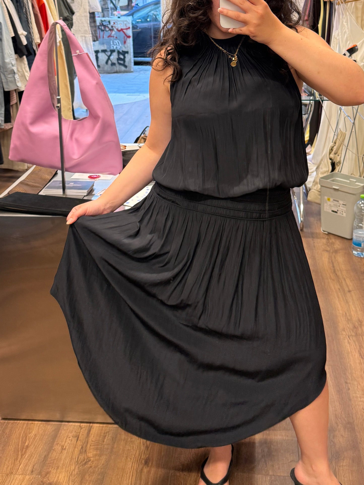 Ramy Brook Gathered Midi Dress