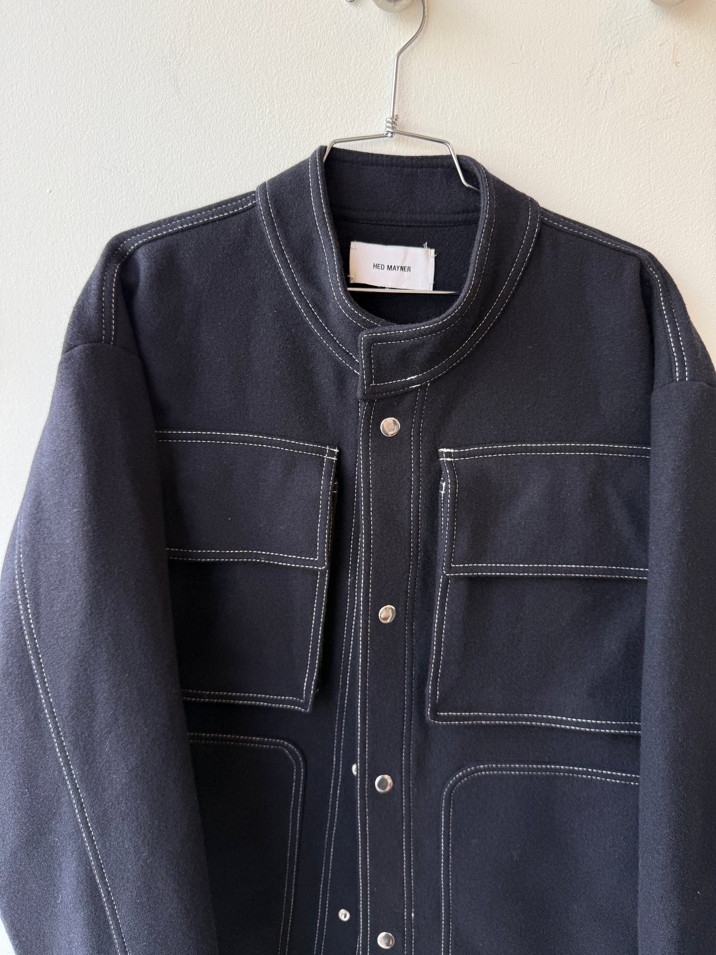 Hed Mayner Oversized Wool Jacket