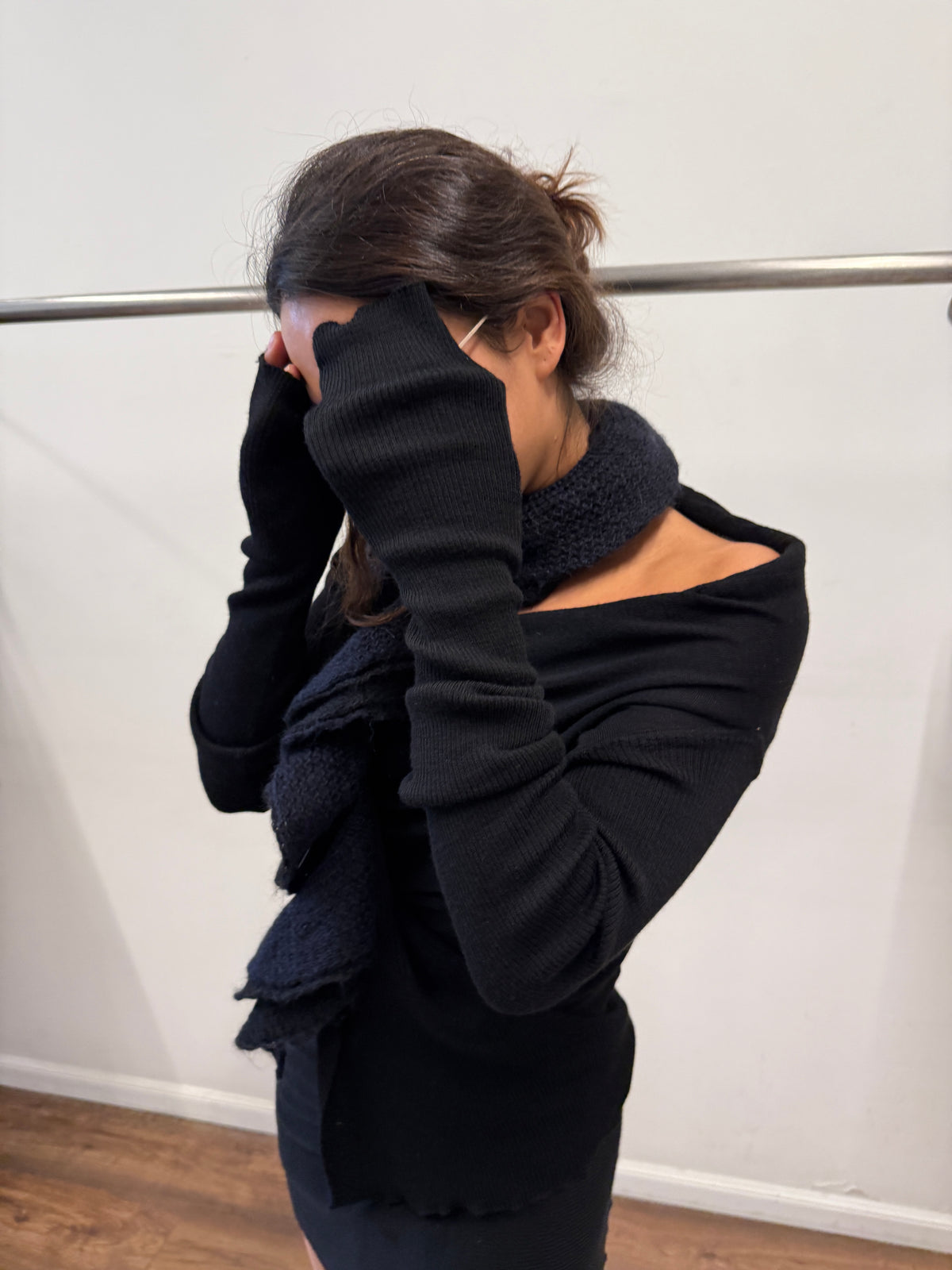 Rick Owens Lilies Draped Silk Blend Cardigan c.2008