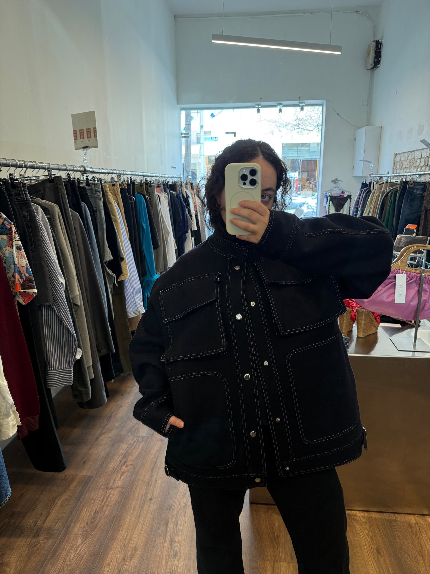 Hed Mayner Oversized Wool Jacket
