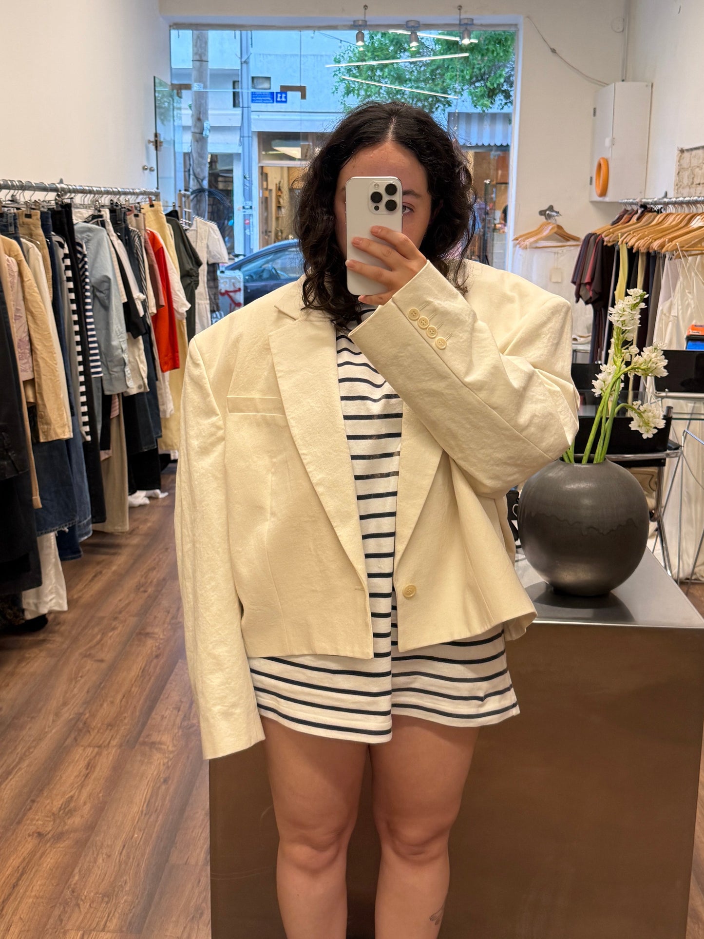 Hed Mayner SS2020 Cropped Blazer