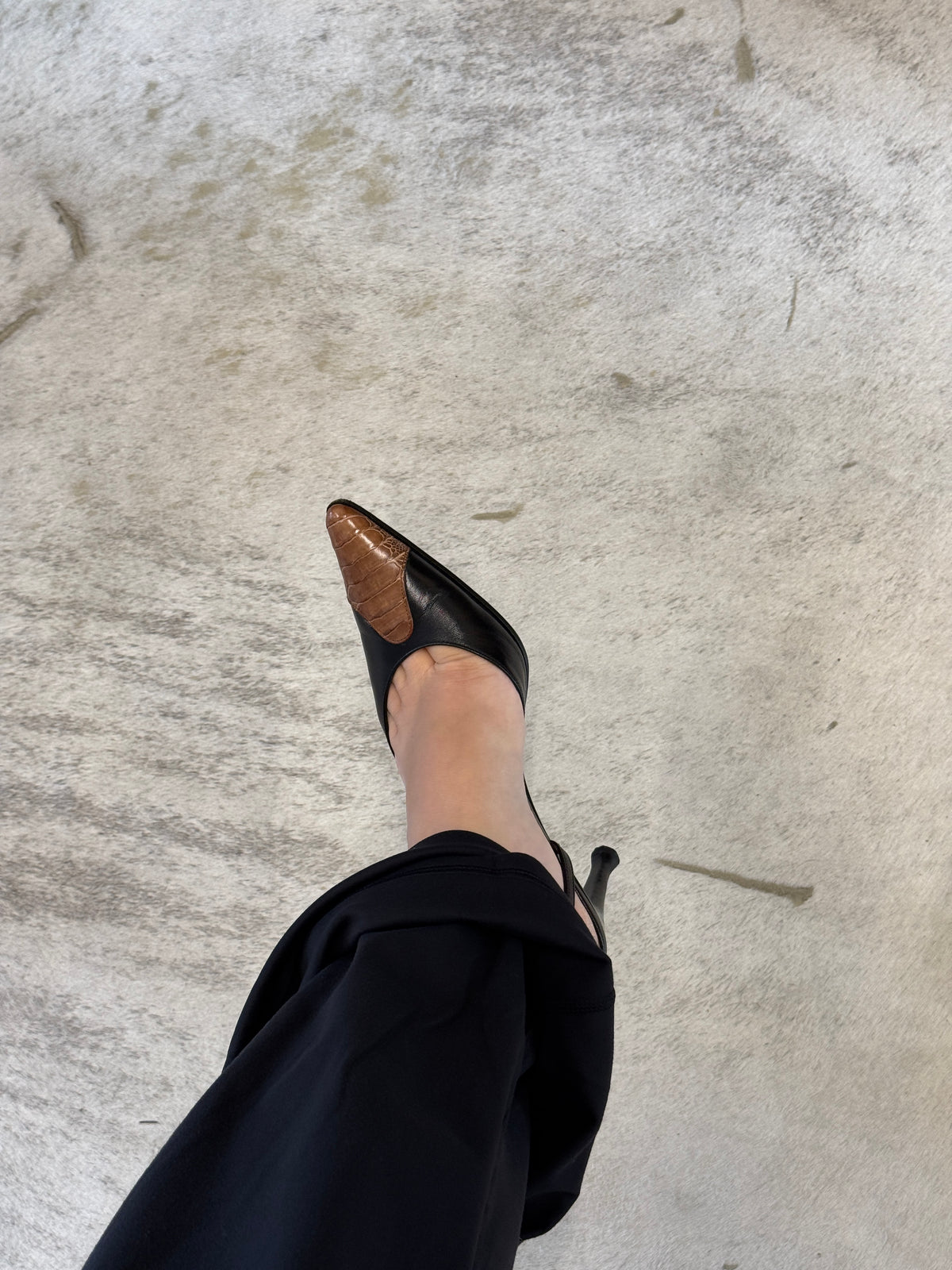 Sergio Rossi Pointed Slingback Heels 35 EU