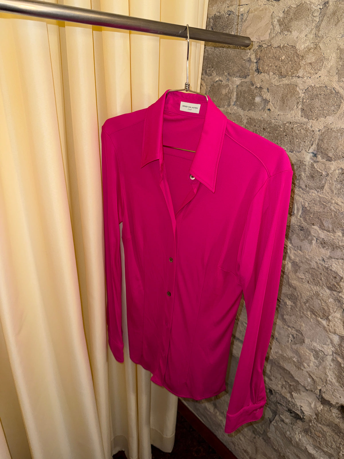 Dries Van Noten Huto Fuchsia Viscose Shirt 2020s