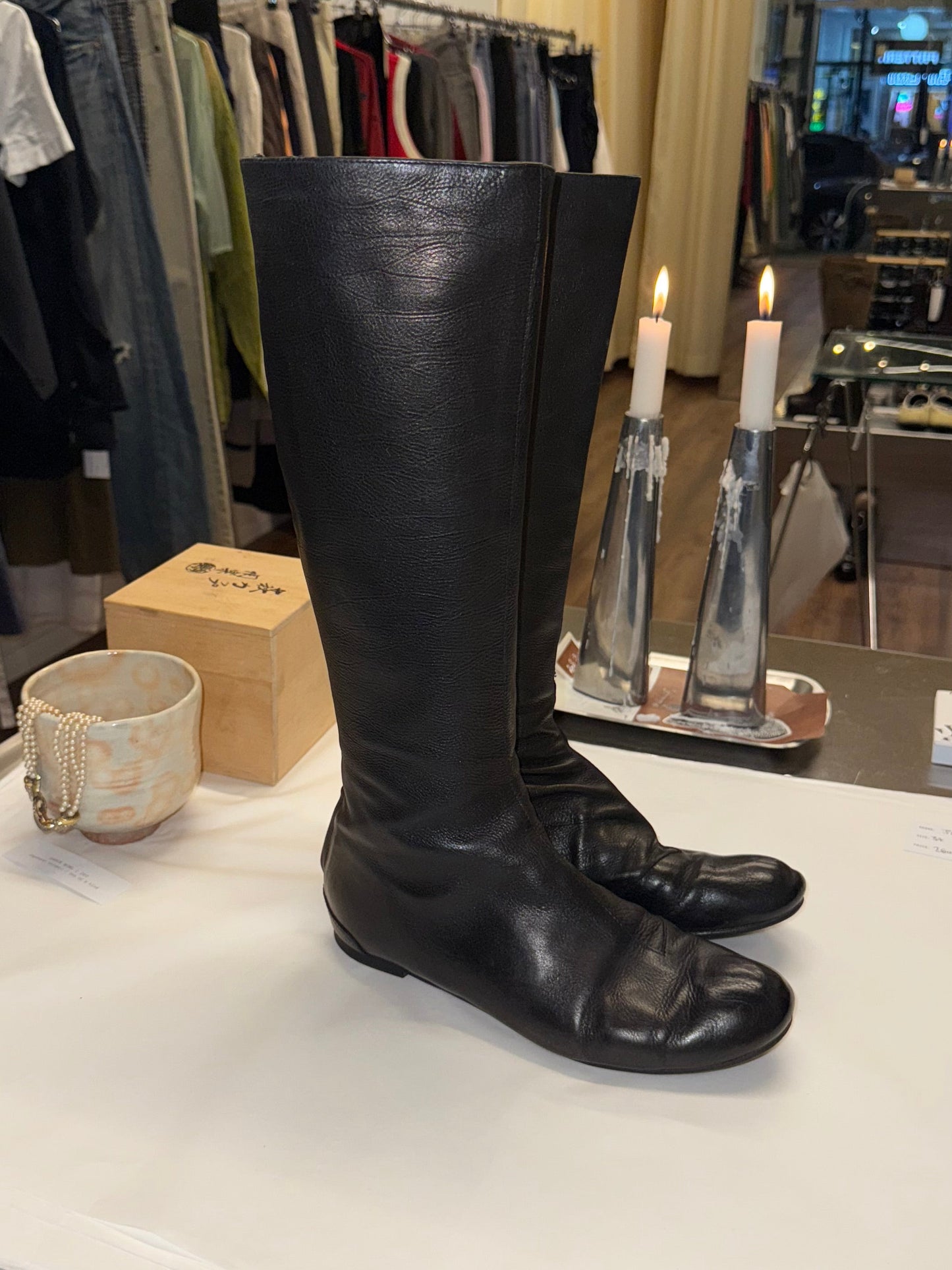 Lanvin archival riding boots 38