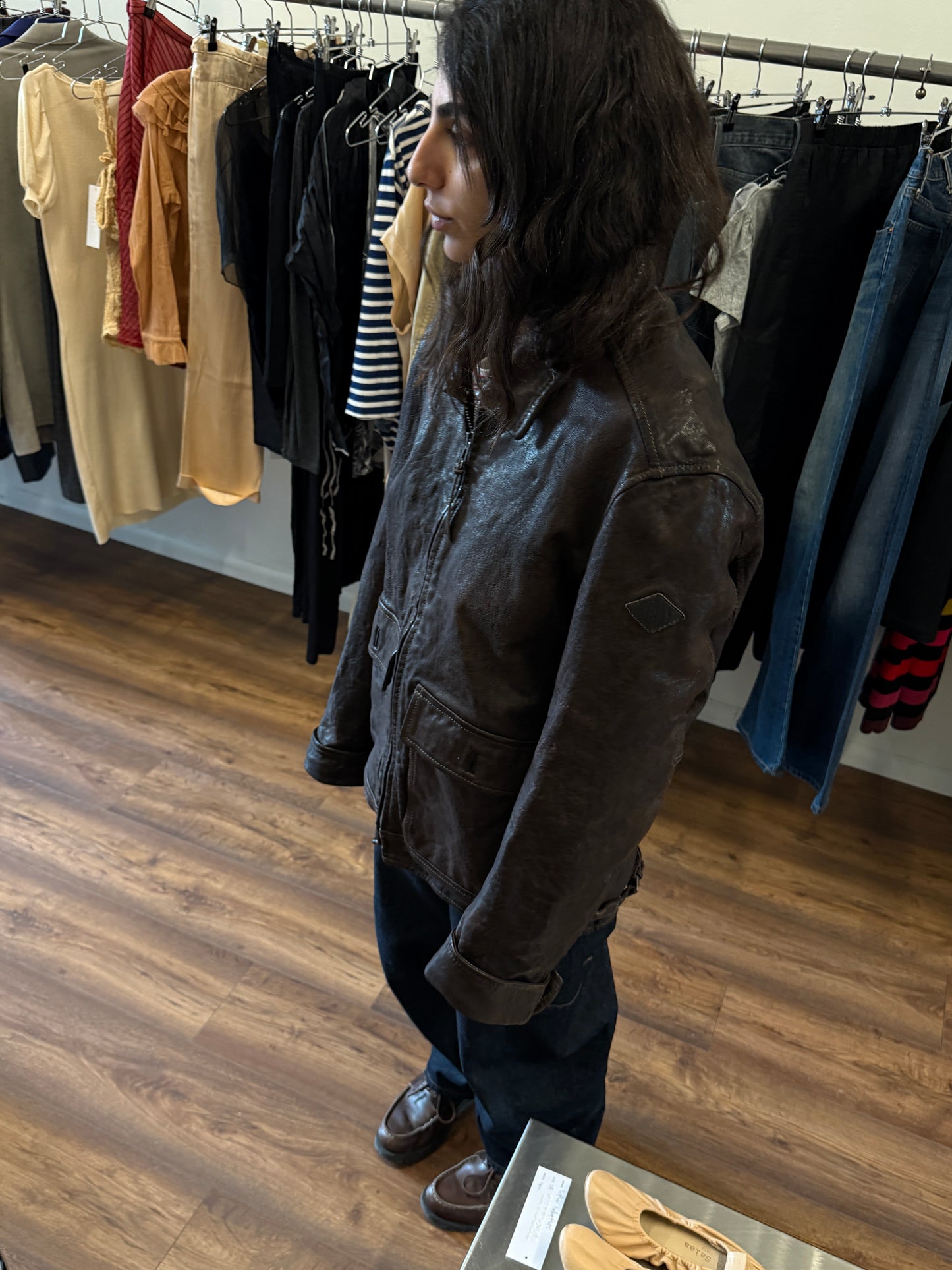 Replay Vintage Heavy Leather Jacket