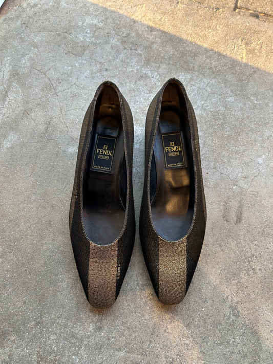 FENDI 90’s golden flats 36.5 EU