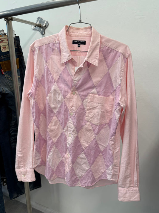 Comme Des Garcons Homme Pink Button Up