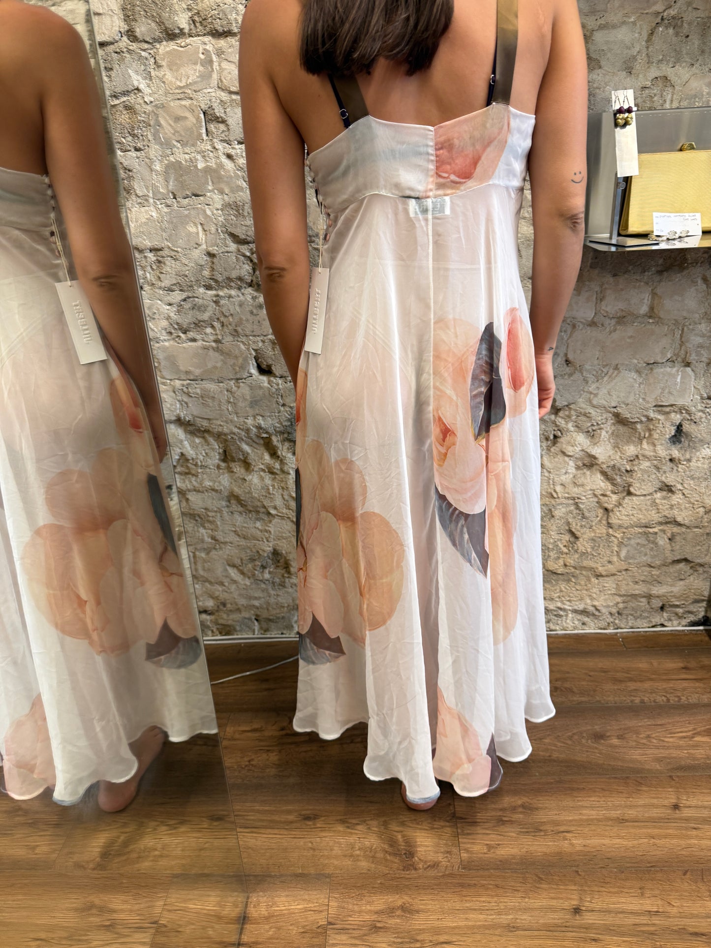 Vintage Gianfranco Ferré Sheer Floral Maxi Dress – 1990s