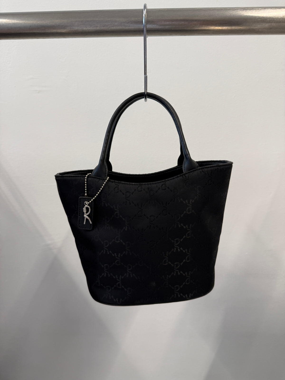 Roberta di Camerino Black Monogram Mini Tote