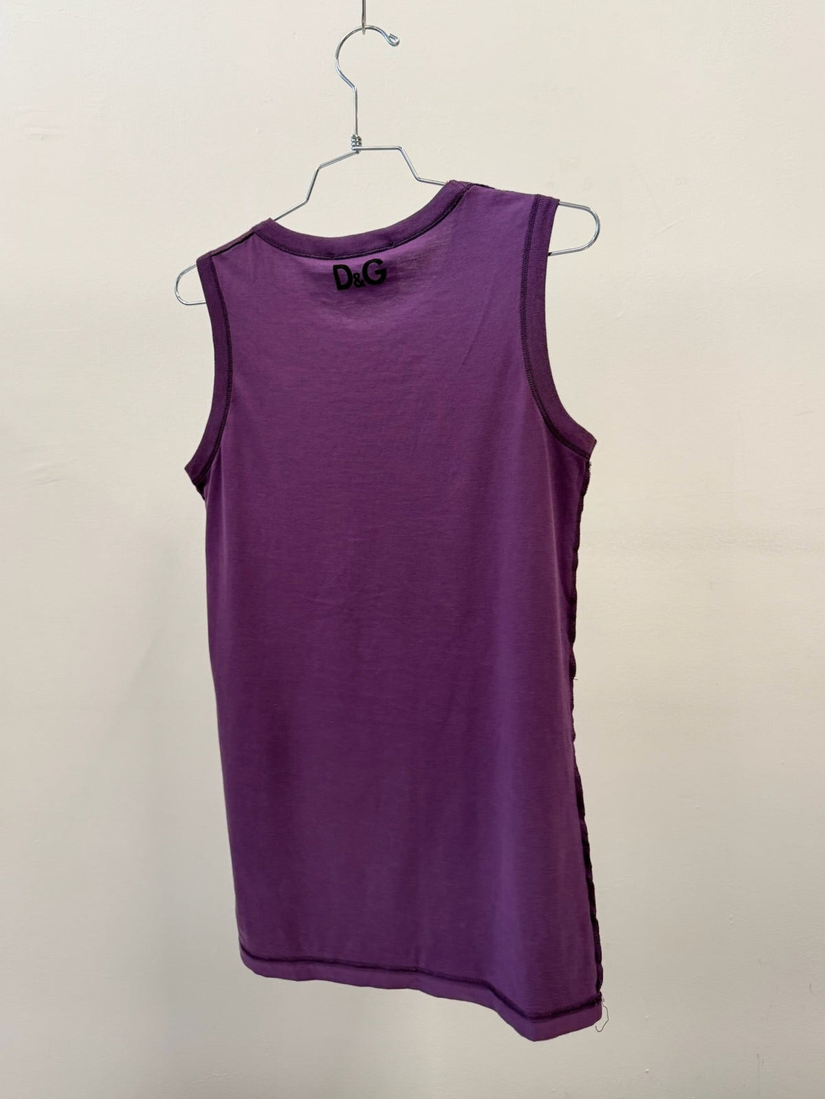 D&G Dolce & Gabbana Greta Garbo Print Tank Top