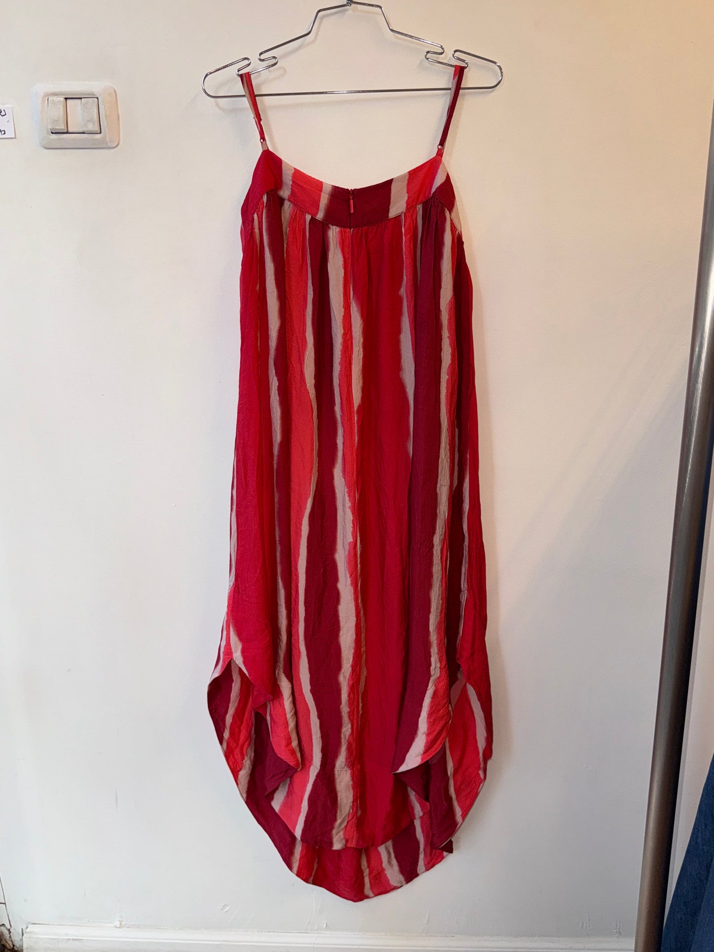 Armani Exchange Striped Draped Maxi Dress