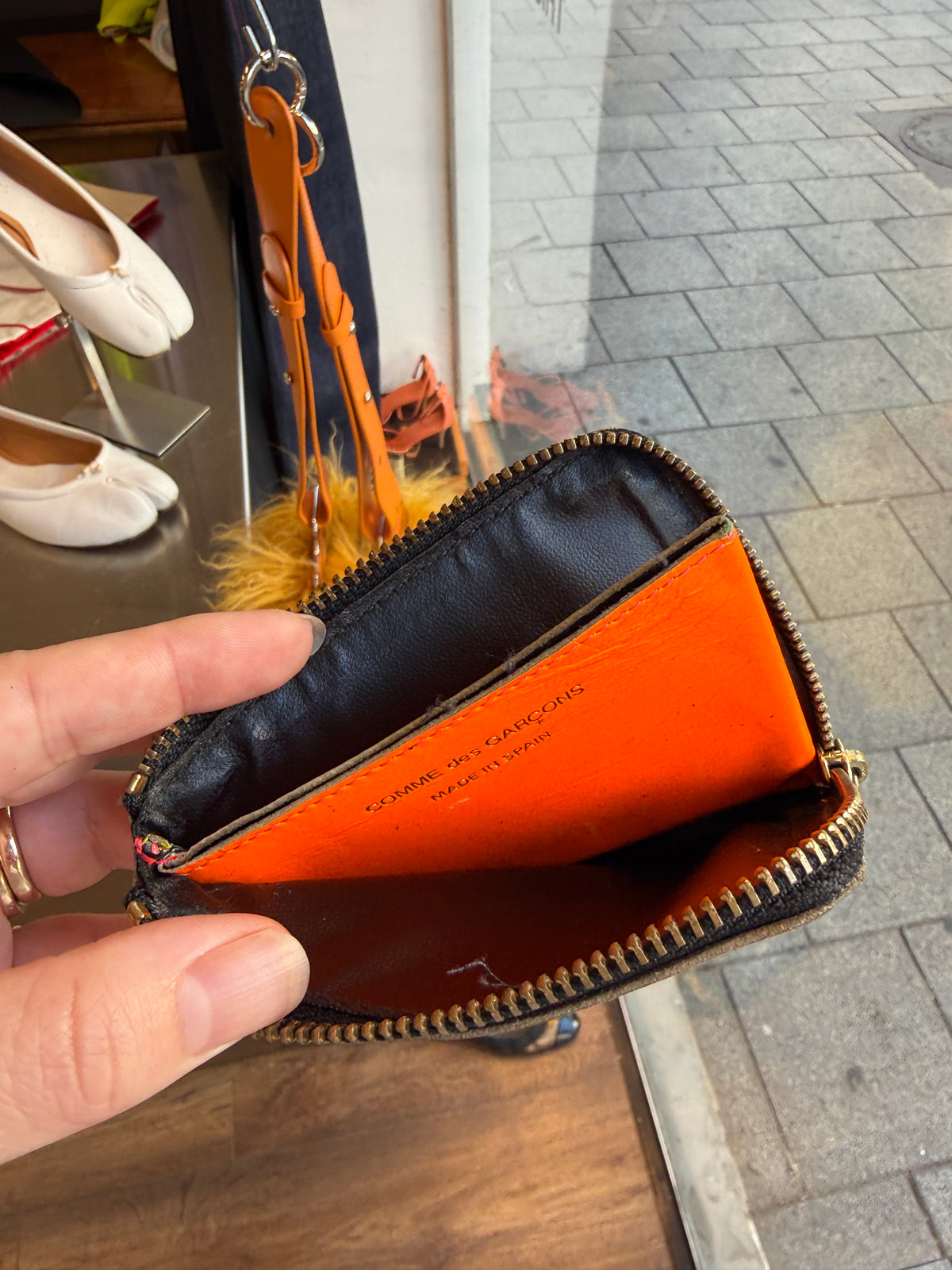 Comme des Garcons Super Fluo Zip Wallet