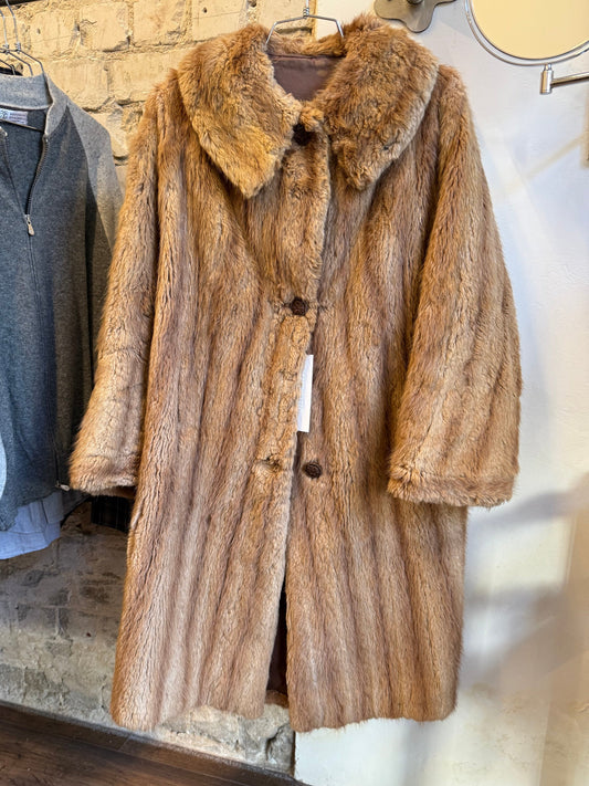 Vintage Real Fur Coat 1970s–1980s - Image 3