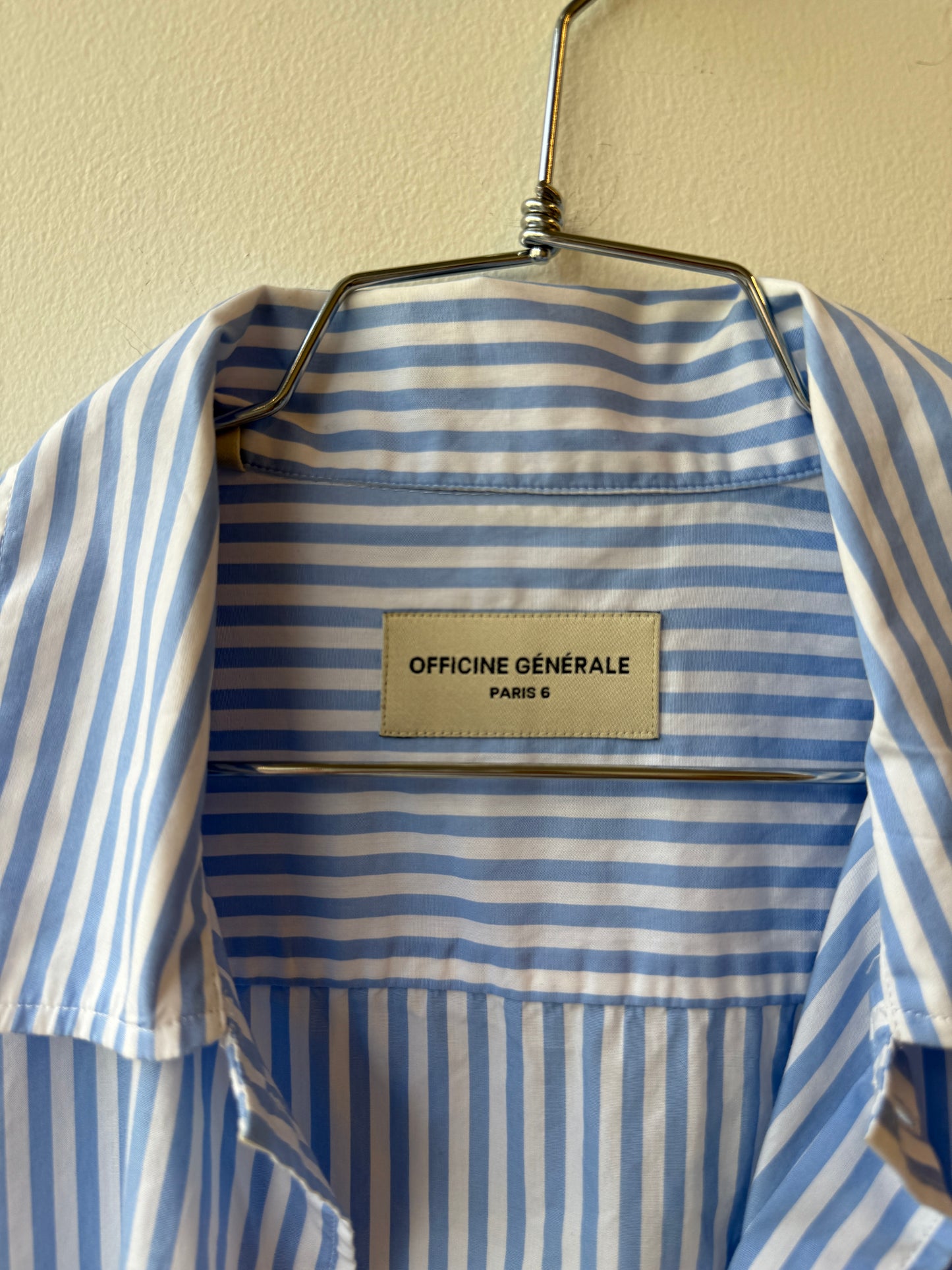 Officine Générale Striped Cotton Shirt