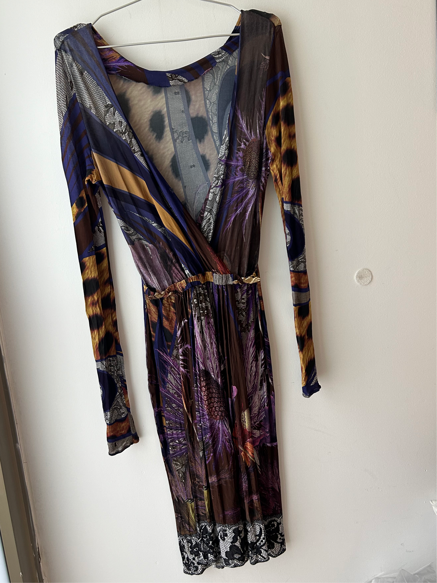 CLASS Roberto Cavalli multicolored printed dress