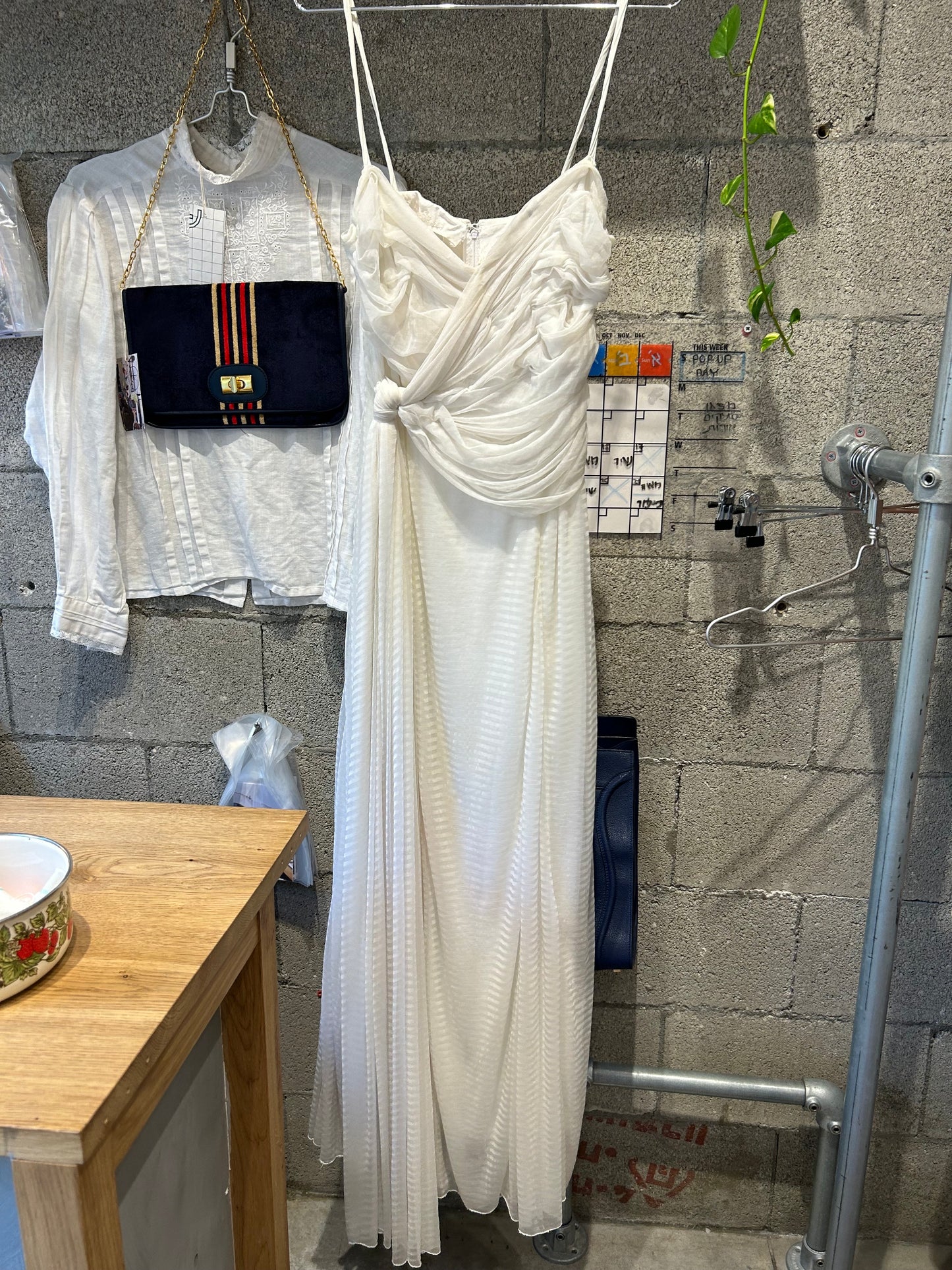 Romantic mesh white dress