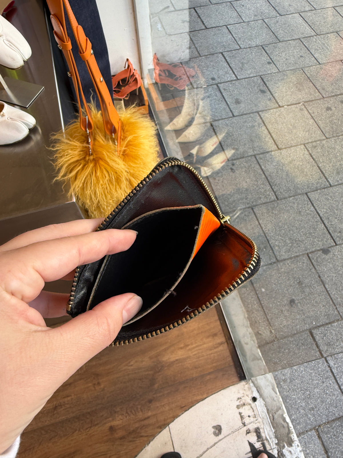 Comme des Garcons Super Fluo Zip Wallet