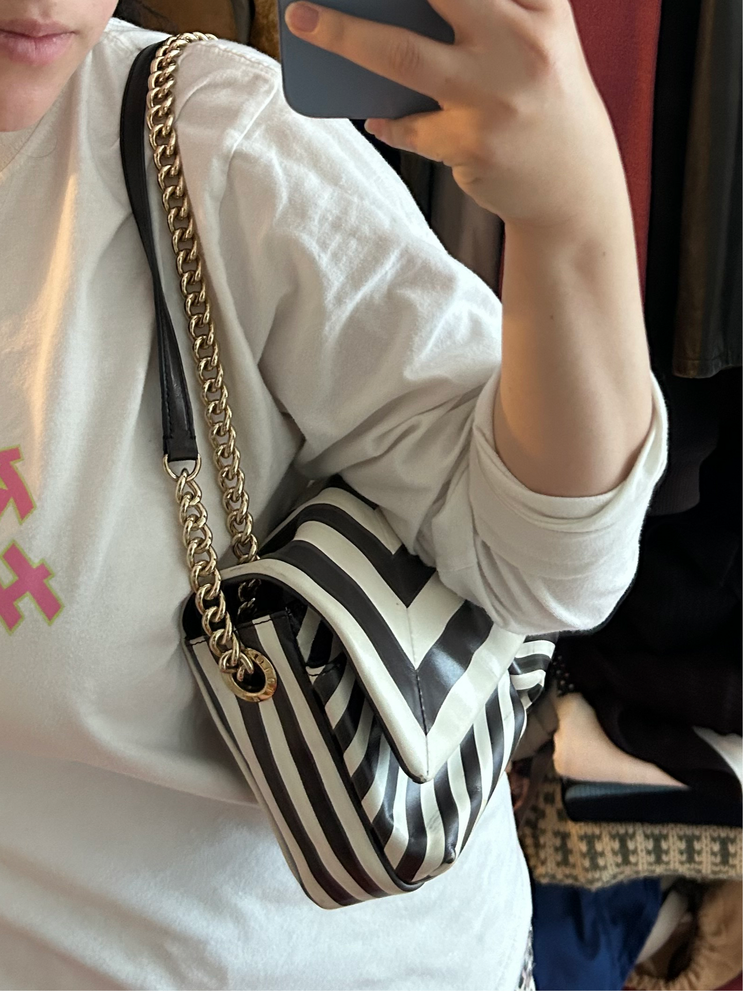 Henry Bendel b&w shoulder bag or crossbody