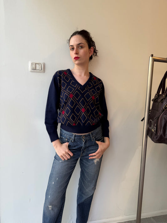 Burberrys Vintage Wool & Cashmere Sweater