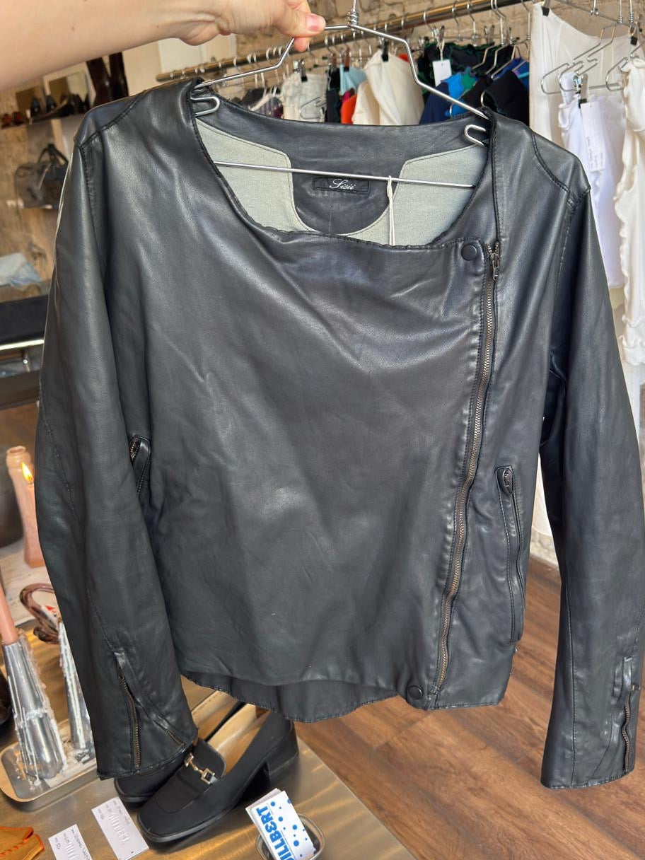 Sisii Washable Leather Rider Jacket