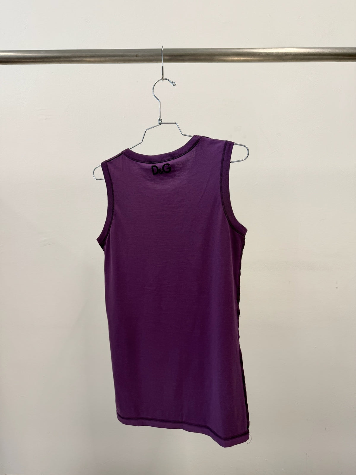 D&G Dolce & Gabbana Greta Garbo Print Tank Top