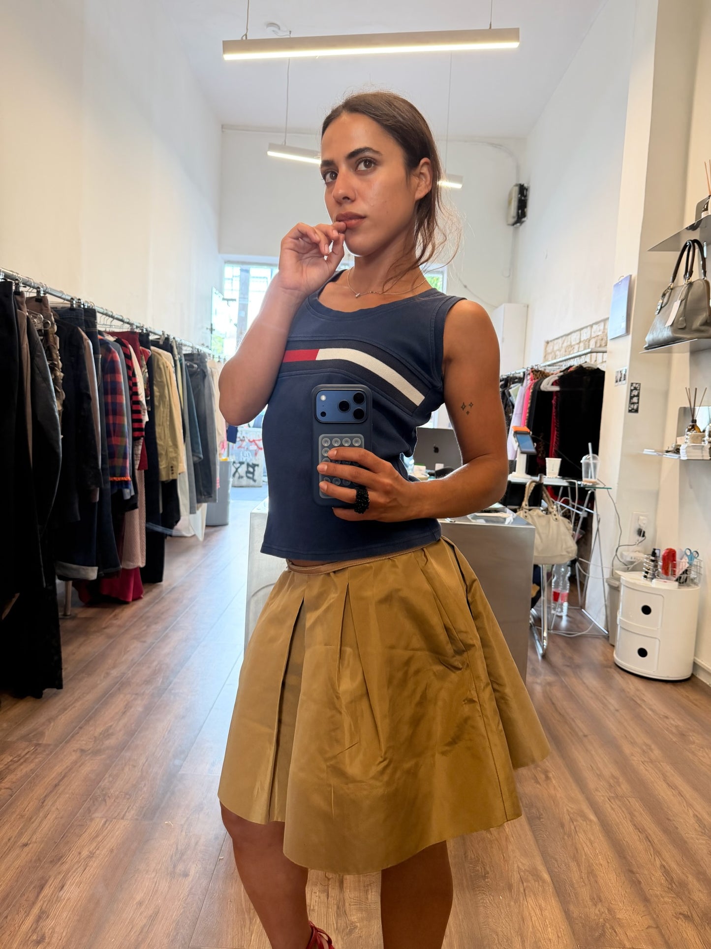 Miu Miu 2006 Pleated Mini Skirt