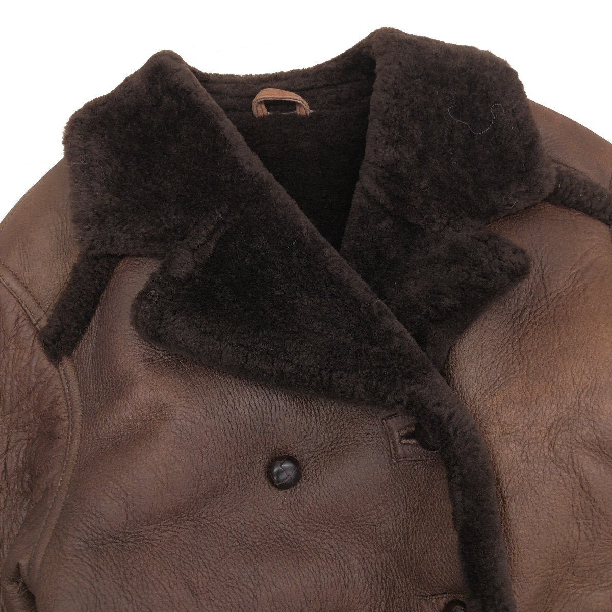 SCOOP sheep fur mouton short-cut coat