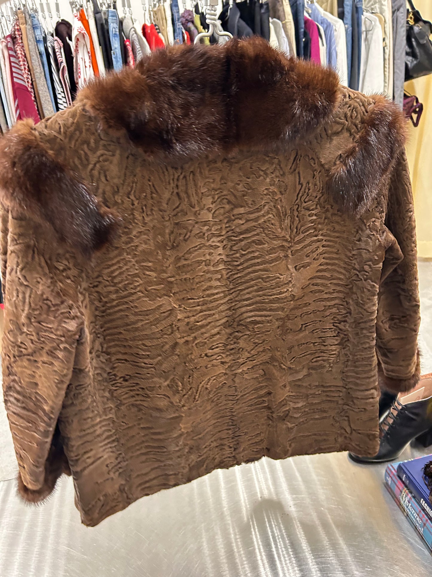 Stiffany by OSFUR lamb fur coat