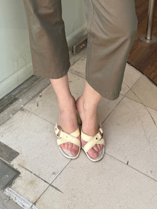 Christian Dior Patent Leather Mule Heels – 2000s 36 EU